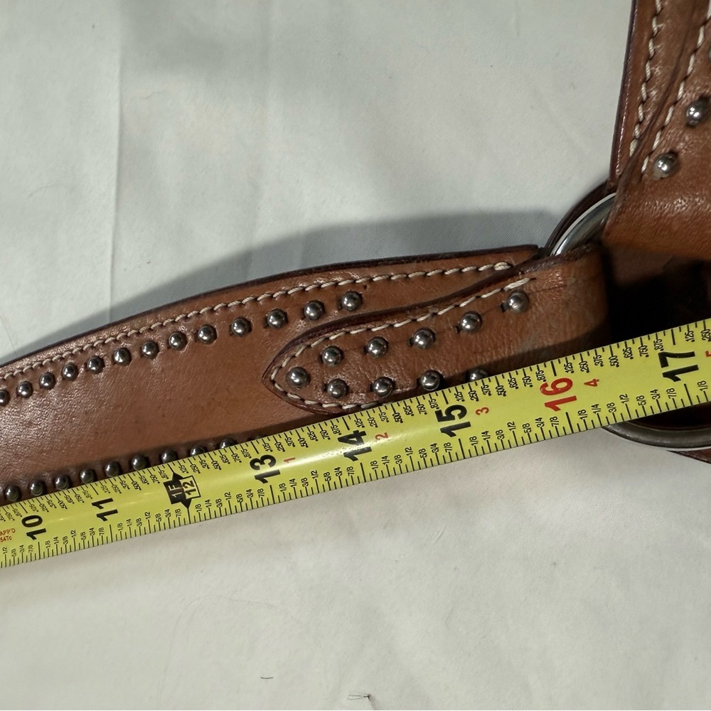 Elegant Brown Leather Horse Breast collar - Picture 14 of 16